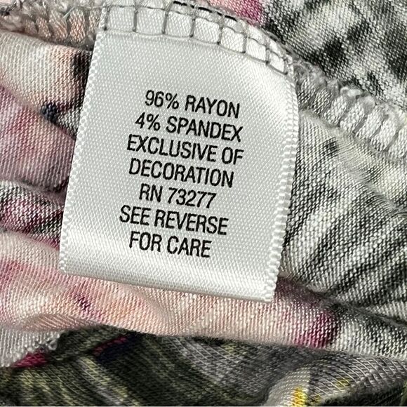 Vera Wang Tropical Floral print Sleeveless asymmetrical Dress Size extra small - Picture 13 of 15